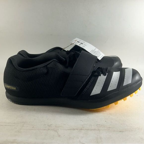 Adidas JUMPSTAR Men's Track & Field Shoes Cleats Black Size 9 IF1239 - Picture 1 of 9